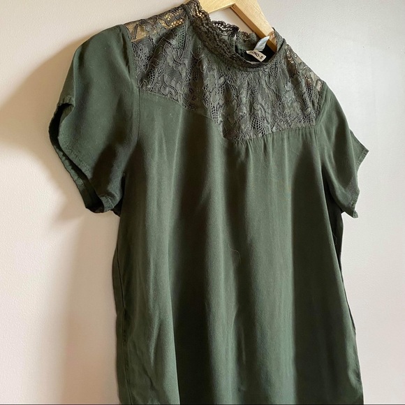 Only High Neck Lace Shirt - Picture 1 of 8
